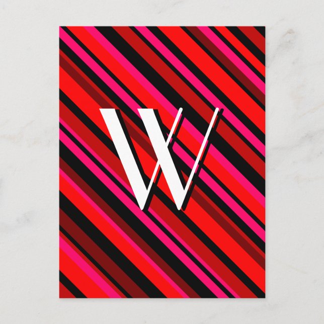 Multicolor Stripe Postcard (Front)