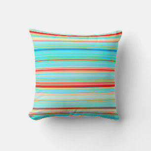 Multicolor Striped Pattern Cushion