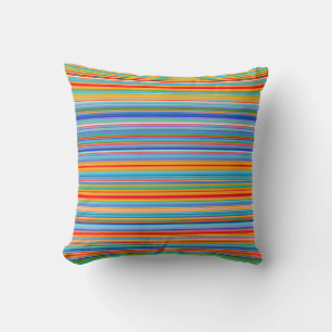 Multicolor Striped Pattern Cushion