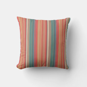 Multicolor Striped Pattern Cushion