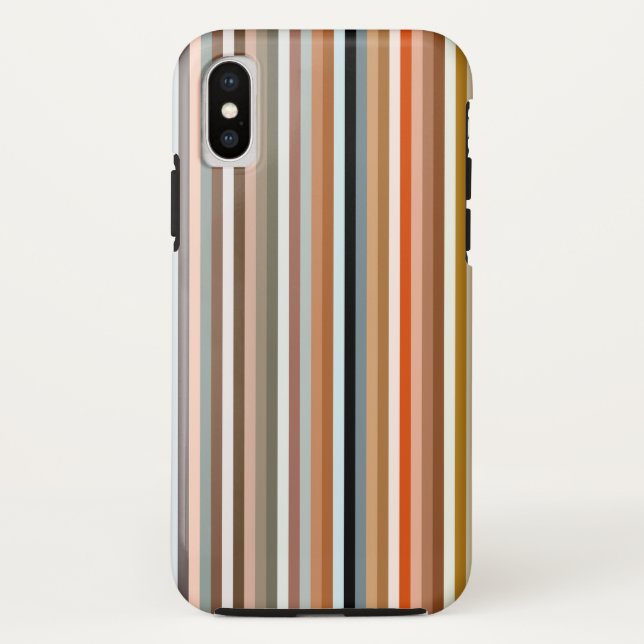 Multicolor Striped Pattern iPhone Case (Back)