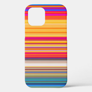 Multicolor Striped Pattern iPhone Case