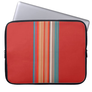 Multicolor Striped Pattern Laptop Sleeve