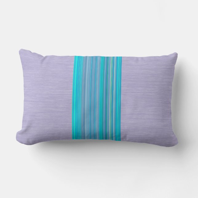 Multicolor Striped Pattern Lumbar Cushion (Front)