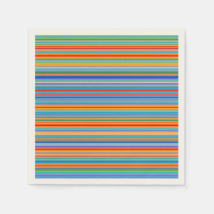 Multicolor Striped Pattern Napkin