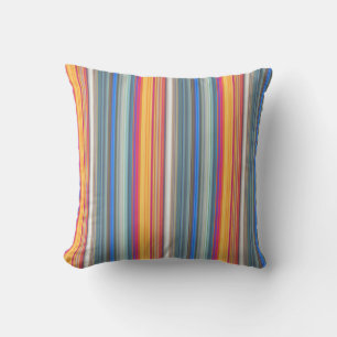 Multicolor Striped Pattern Outdoor Cushion