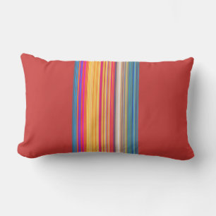 Multicolor Striped Pattern Outdoor Cushion