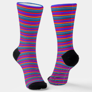 Multicolor Striped Pattern Socks