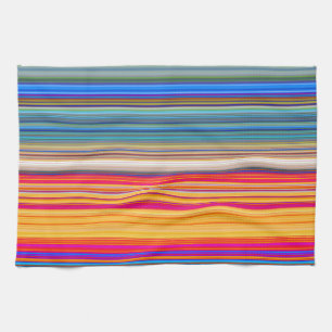 Multicolor Striped Pattern Tea Towel