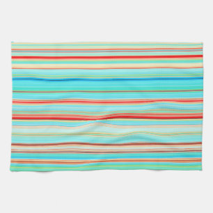 Multicolor Striped Pattern Tea Towel