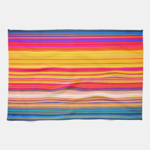 Multicolor Striped Pattern Tea Towel