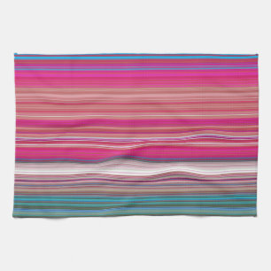 Multicolor Striped Pattern Tea Towel