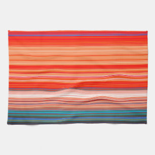 Multicolor Striped Pattern Tea Towel