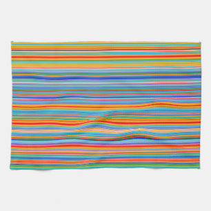 Multicolor Striped Pattern Tea Towel