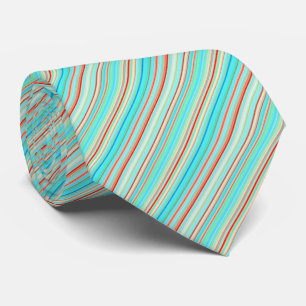 Multicolor Striped Pattern Tie