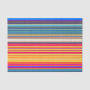 Multicolor Striped Pattern Tissue Paper