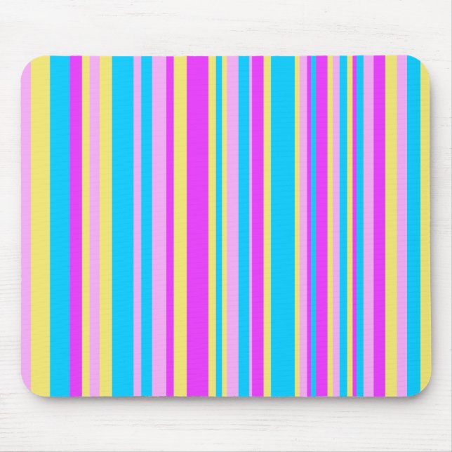 Multicolor Stripes Mouse Pad (Front)