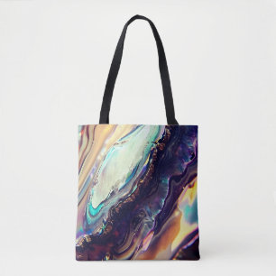 Multicolor Swirling Stripes of Igneous Rock Tote Bag