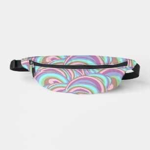 Multicolor Swirls Pattern Bum Bags