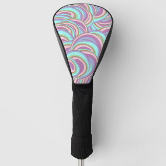 Multicolor Swirls Pattern Golf Head Cover