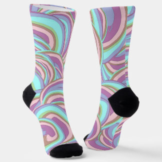 Multicolor Swirls Pattern Socks