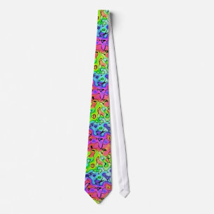Multicolor Texture Tie