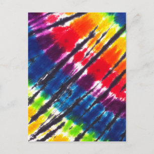 Multicolor Tie-Dye Postcard