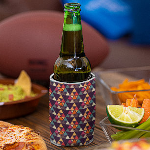 Multicolor Triangle Shapes Cutting Board Can Cooler
