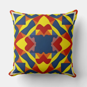 Multicolor Tribal Geometric Bold Modern Decor Cushion