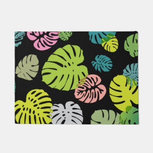 Multicolor Tropical Leaves 2 Doormat