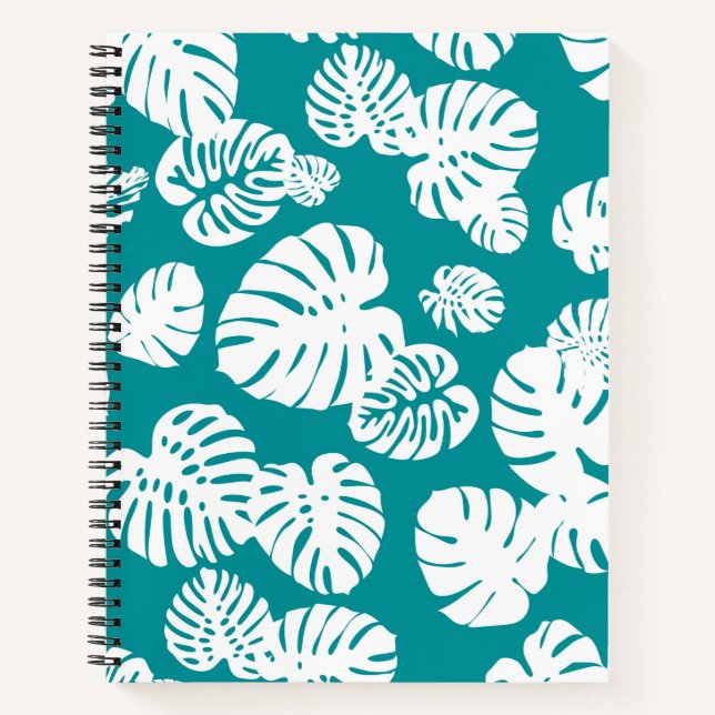 Multicolor Tropical Leaves 3 Notebook (Front)