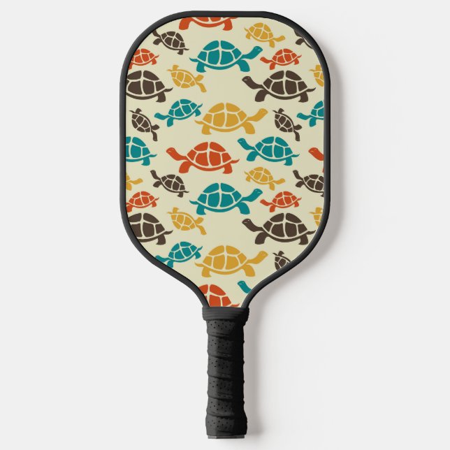 Multicolor Turtle Pickleball Paddle (Front)