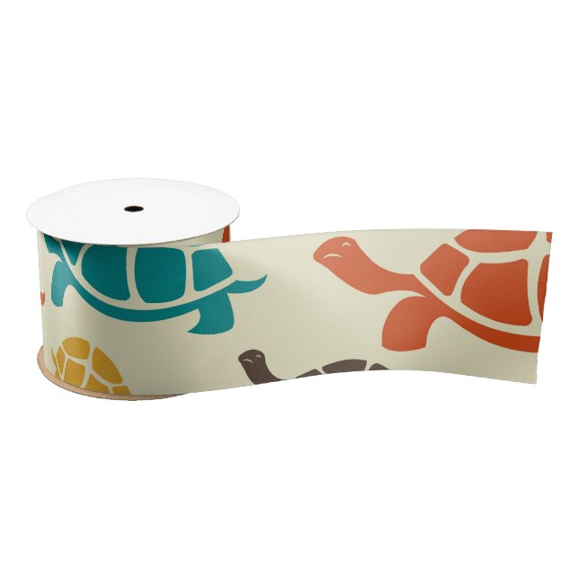 Multicolor Turtle Satin Ribbon (Spool)