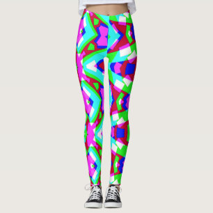 Multicolor vibran abstract "Ratti_Creative_Arts" Leggings