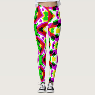 Multicolor vibrant abstract "Ratti_Creative_Arts" Leggings