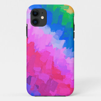 Multicolor Watercolor Abstract Background #2 iPhone 11 Case