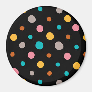 Multicolor Watercolor Dots 2 Magnet