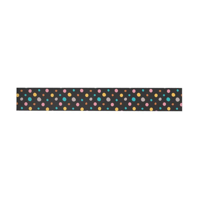 Multicolor Watercolor Dots 2 Wrap Around Label (Individual)