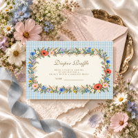 Multicolor Wildflower Baby Shower Diaper Raffle