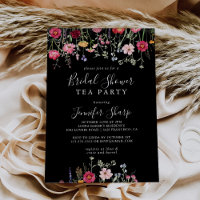 Multicolor Wildflower Bridal Shower Tea Party
