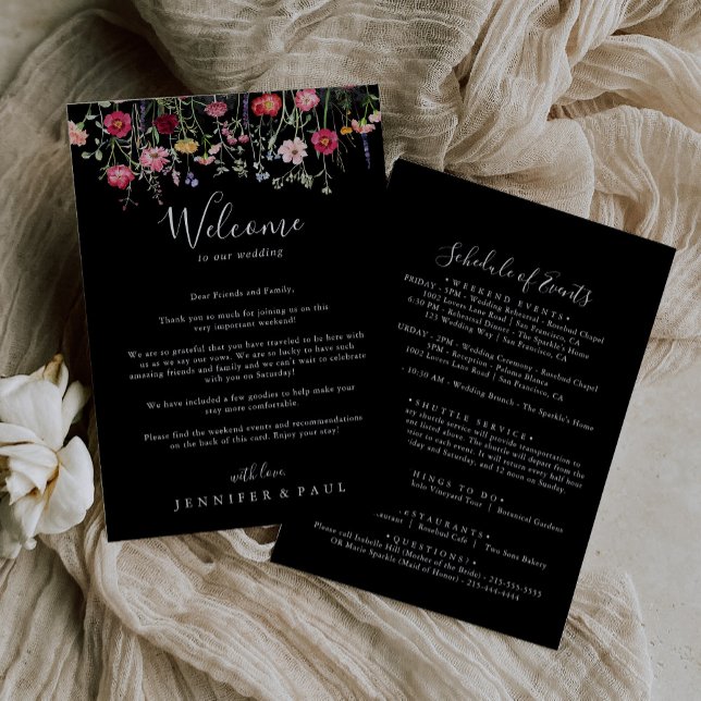 Multicolor Wildflower Wedding Welcome Letter (Creator Uploaded)