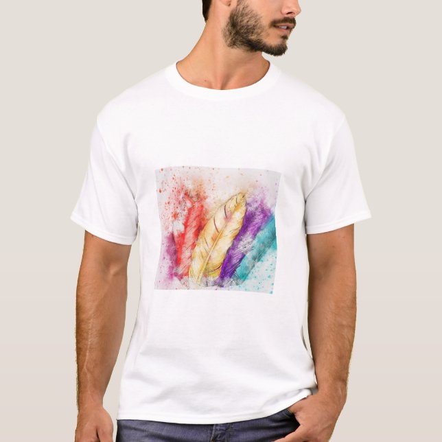 MULTICOLOR WINGS TSHIRT  (Front)