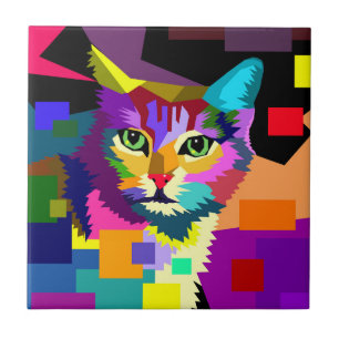 Multicolor WPAP Cat 656 Ceramic Tile