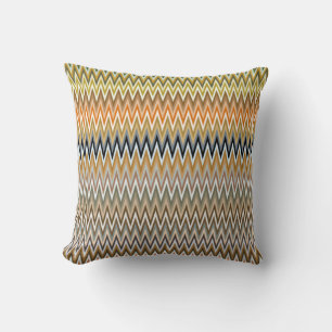 Multicolor Zigzag Pattern Cushion