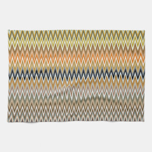 Multicolor Zigzag Pattern Tea Towel