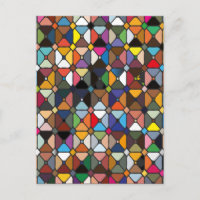 Multicolore geometric patterns with octagon shapes