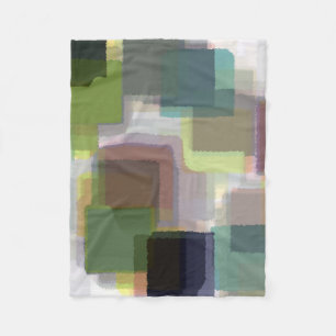 Multicolored Abstract Fleece Blanket