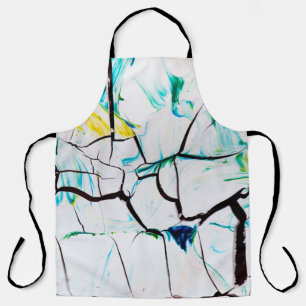 MULTICOLORED ABSTRACT PAINTING APRON