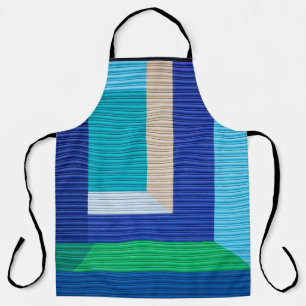Multicolored abstract painting apron