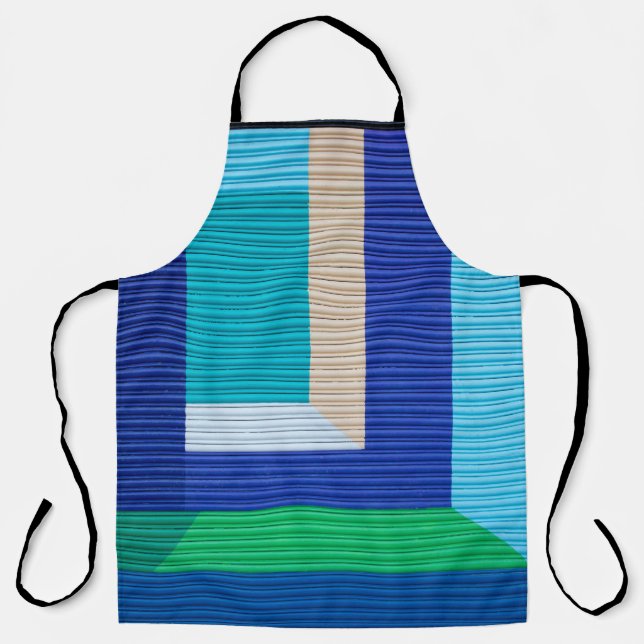 Multicolored abstract painting apron (Front)